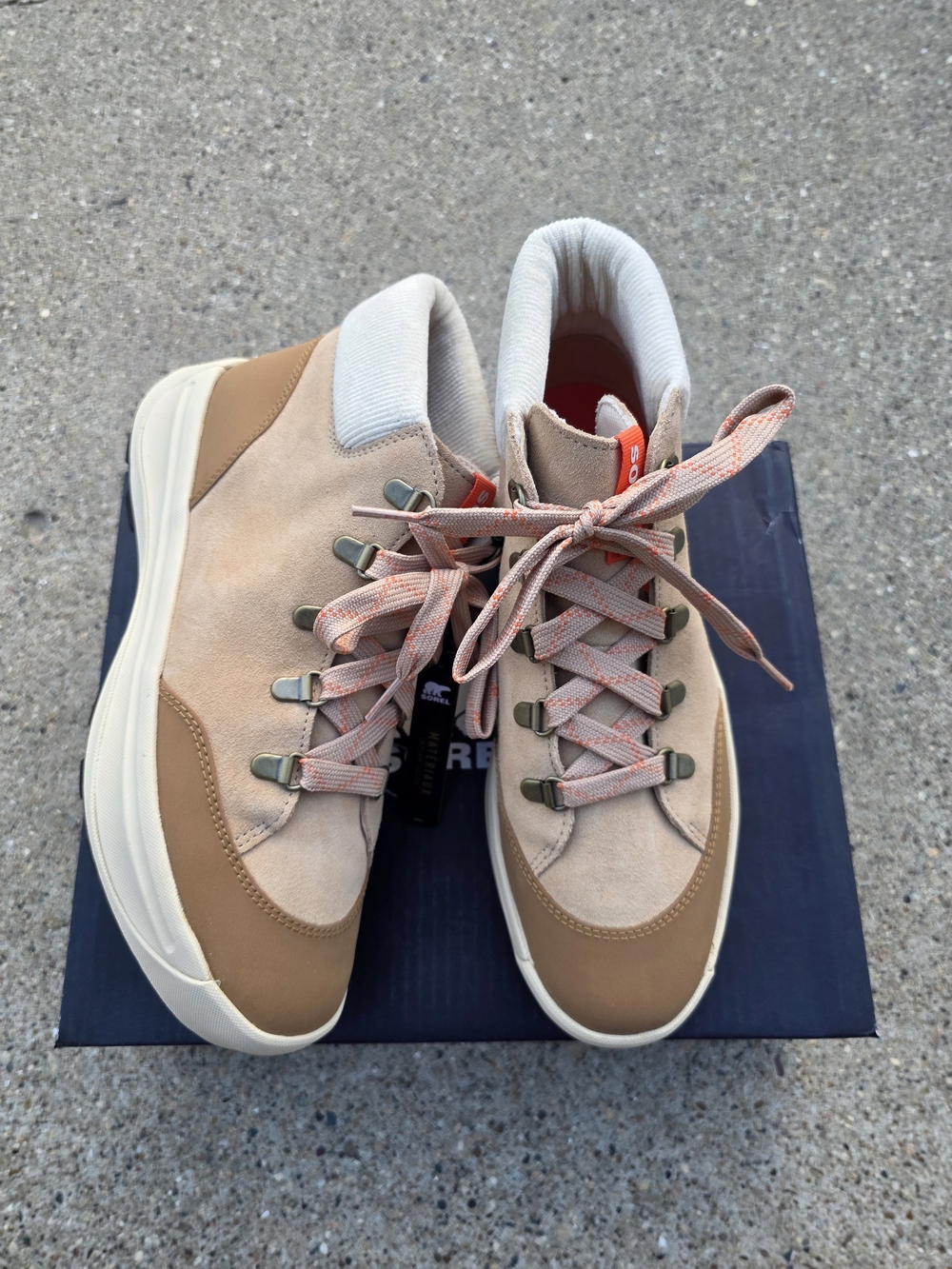 Sorel Ona  Suede Lace-Up Casual Sneakers Women Size 7.5